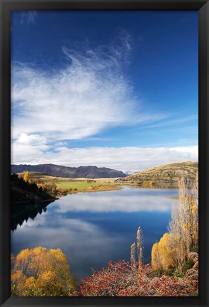 Framed Lake Wanaka, Otago, South Island, New Zealand Print