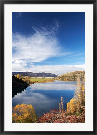 Framed Lake Wanaka, Otago, South Island, New Zealand Print