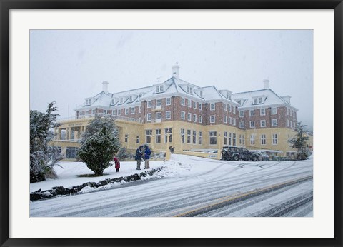 Framed Grand Chateau and Snow, Mt Ruapehu, North Island, New Zealand Print