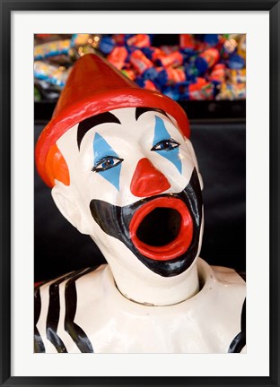 Framed Laughing Clown, Bay of Plenty, North Island, New Zealand Print