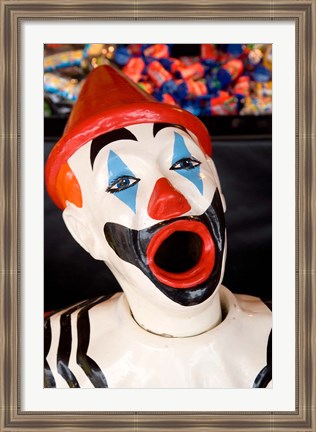 Framed Laughing Clown, Bay of Plenty, North Island, New Zealand Print