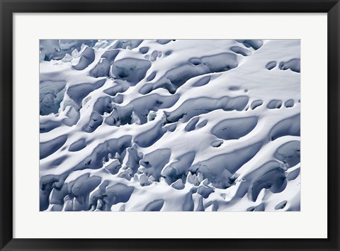 Framed Crevasses, Franz Josef Glacier, South Island, New Zealand Print