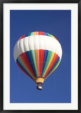 Framed Hot-air Balloon, South Island, New Zealand Print