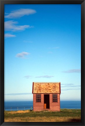 Framed Historic Building, Matanaka, Waikouaiti, Otago Coast Print