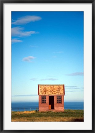 Framed Historic Building, Matanaka, Waikouaiti, Otago Coast Print