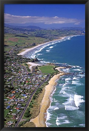 Framed Brighton, near Dunedin, New Zealand Print