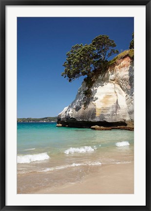 Framed Cathedral Cove, Coromandel Peninsula, North Island, New Zealand Print