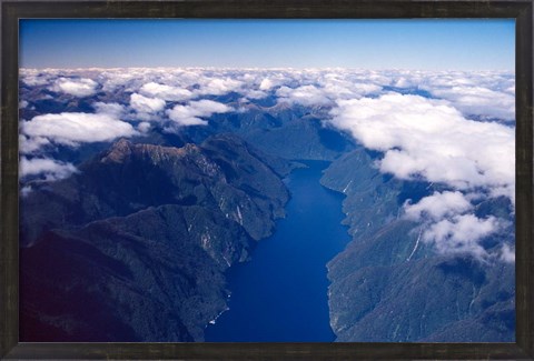 Framed New Zealand, Nancy Sound, Fiordland Print