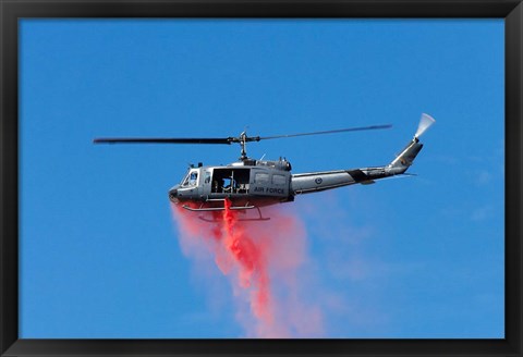 Framed New Zealand, Warbirds Over Wanaka, Vintage Helicopter Print