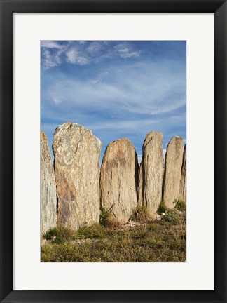 Framed Stone sheep yards, Middlemarch, South Island, New Zealand Print