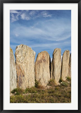 Framed Stone sheep yards, Middlemarch, South Island, New Zealand Print