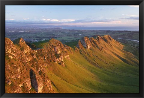 Framed Te Mata Peak, Hawkes Bay, North Island, New Zealand Print