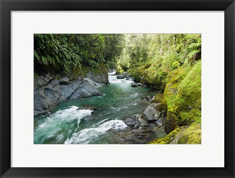 Framed New Zealand, South Island, Crocked River Print