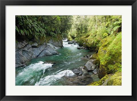 Framed New Zealand, South Island, Crocked River Print