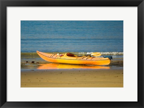 Framed New Zealand, South Island, Titirangi Bay, Kayaking Print