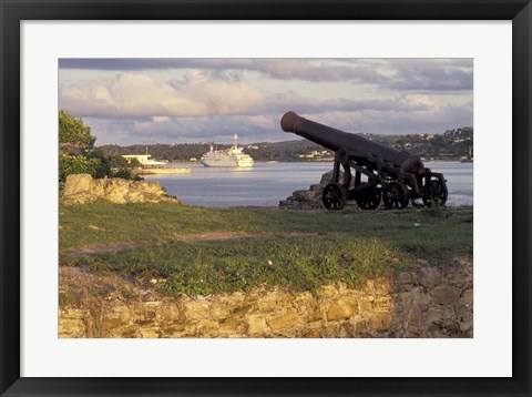 Framed Fort James and Renaissance 3, Antigua, Caribbean Print