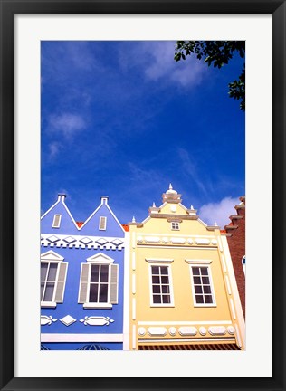 Framed Dutch Architecture, Oranjestad, Aruba Print