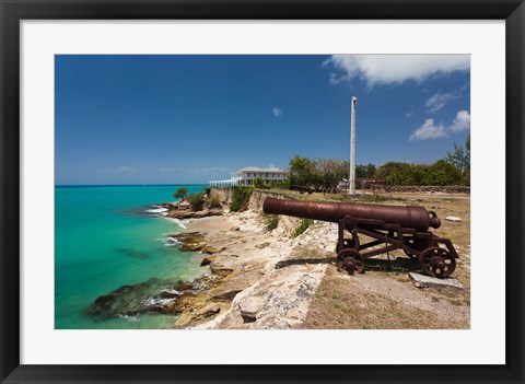 Framed Antigua, St Johns, Fort James, old fort, 1706 Print