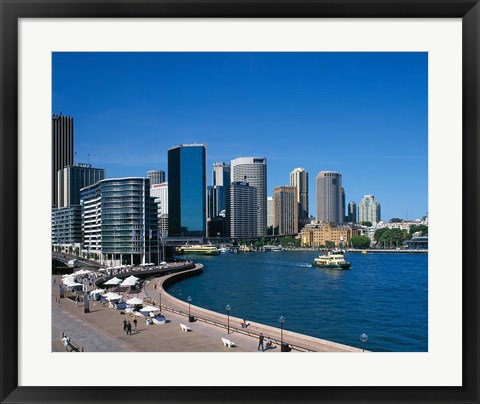 Framed Circular Quay, Sydney, Australia Print