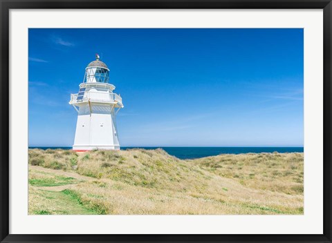 Framed New Zealand, South Island, Catlins, Waipapa Lighthouse Print