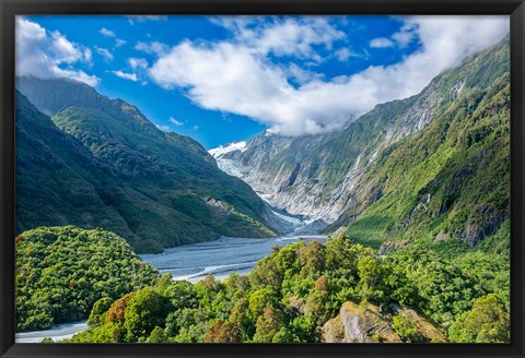 Framed New Zealand, South Island, Westland NP, Frans Joseph Glacier Print