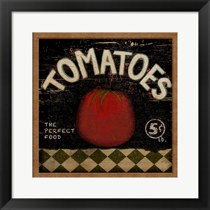 Framed Tomatoes Print