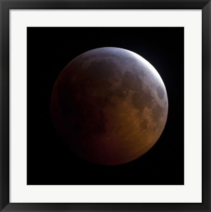 Framed Lunar Eclipse (square) Print