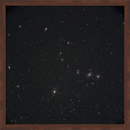 Framed Markarian&#39;s Chain Galaxies Print