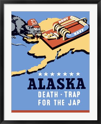 Framed Alaska, Death Trap Print