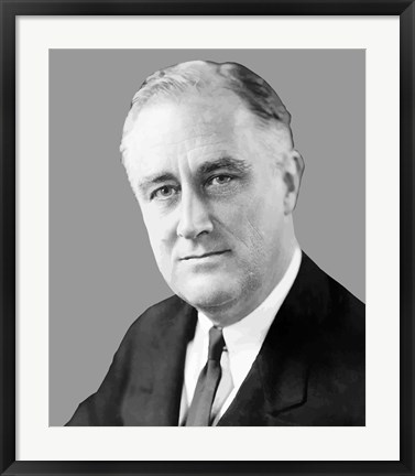 Framed Franklin Delano Roosevelt Print