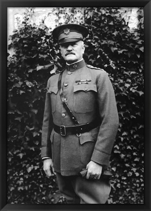 Framed General John Joseph Pershing Print