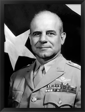 Framed General James Harold Doolittle (close up) Print