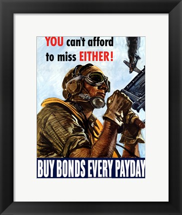 Framed Buy Bonds Every Payday Print