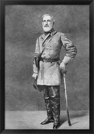 Framed General Robert E Lee Print