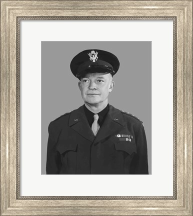 Framed Supreme Commander Dwight D Eisenhower Print