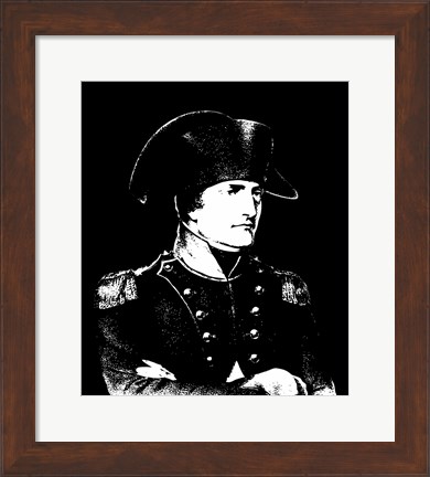 Framed Napoleon Bonaparte in uniform Print