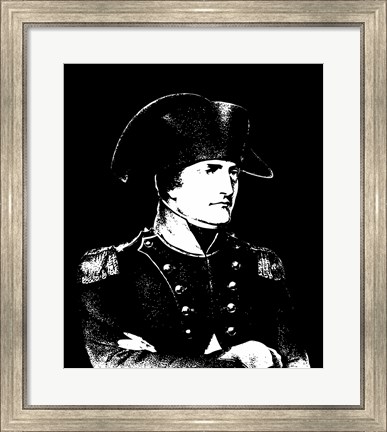 Framed Napoleon Bonaparte in uniform Print