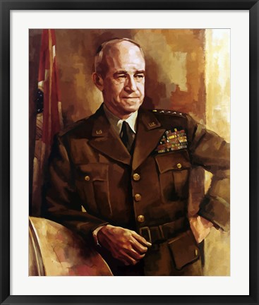 Framed Omar Bradley Print