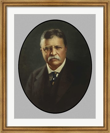 Framed President Theodore Roosevelt Print