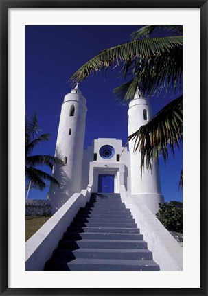 Framed St Peter Catholic Church, Long Island, Bahamas, Caribbean Print