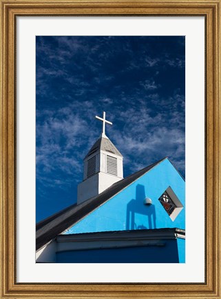 Framed Bahamas, Eleuthera, Harbor Island, Dunmore, Church Print