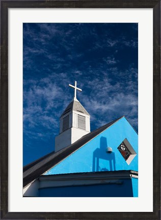 Framed Bahamas, Eleuthera, Harbor Island, Dunmore, Church Print