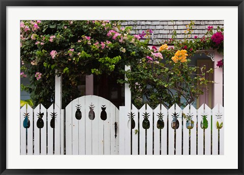 Framed Bahamas, Eleuthera, Harbor Island, Dunmore, House Print