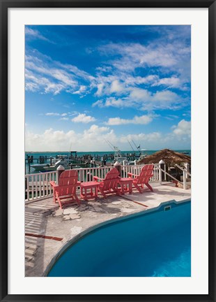 Framed Bahamas, Eleuthera, Harbor Island, Dunmore, Marina Print