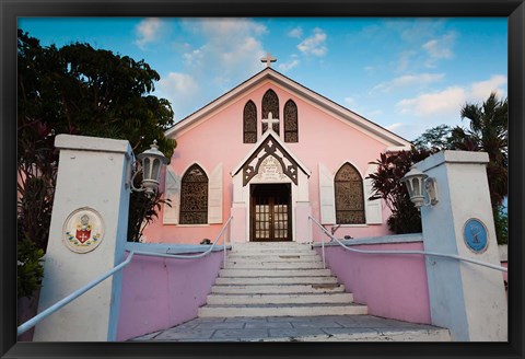 Framed Bahamas, Eleuthera, St Johns Anglican Church Print