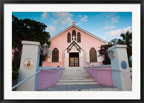 Framed Bahamas, Eleuthera, St Johns Anglican Church Print