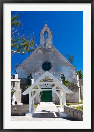 Framed Bahamas, Eleuthera, St Patrick&#39;s Anglican Church Print