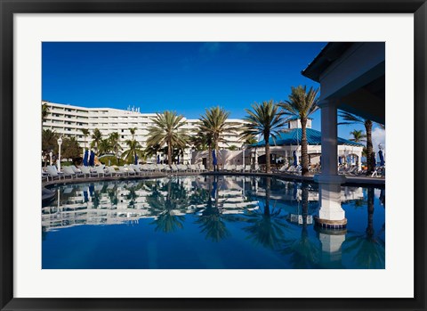 Framed Bahamas, Nassau, Sheraton Cable Beach Hotel Print