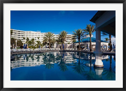 Framed Bahamas, Nassau, Sheraton Cable Beach Hotel Print