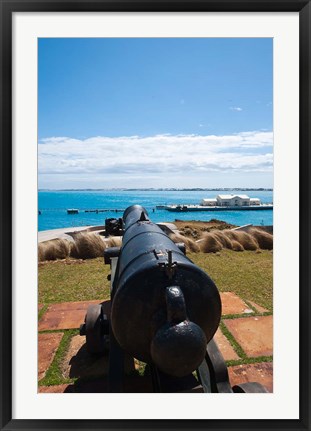 Framed Bermuda, Commissioners House, Royal Naval port Print